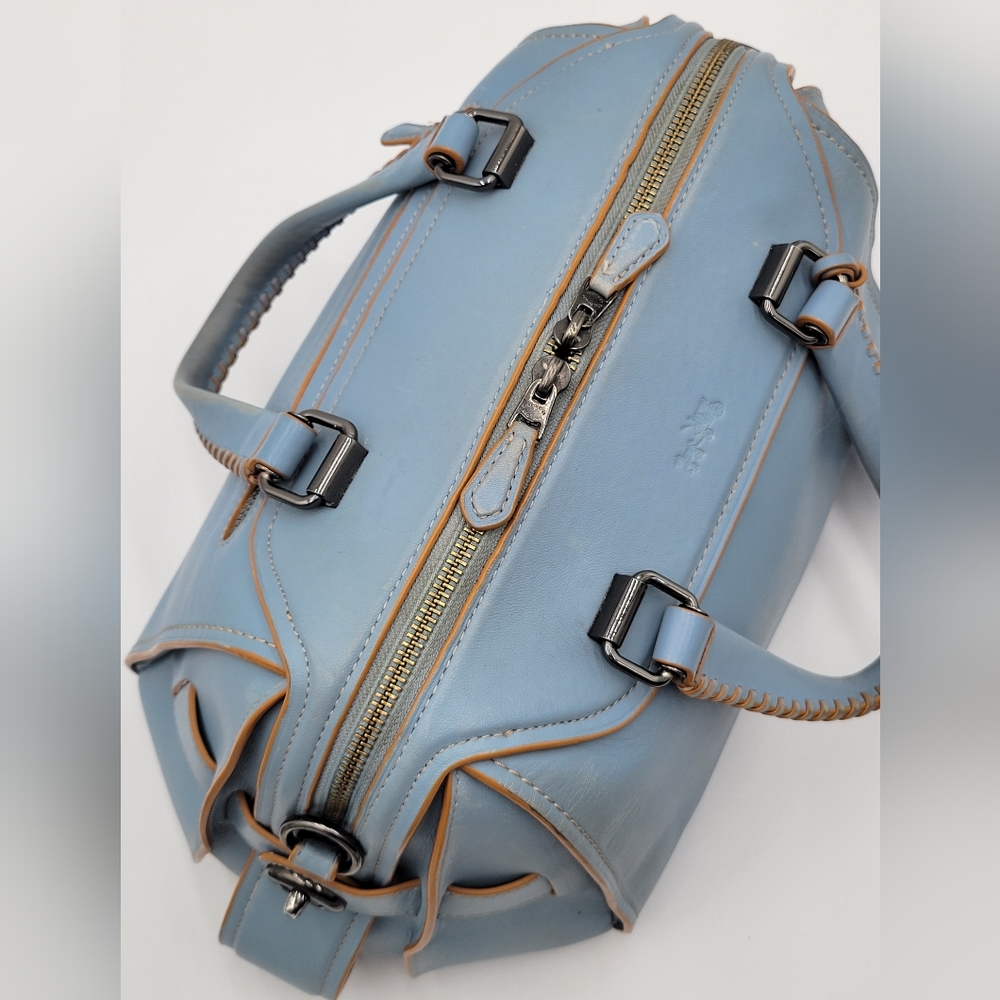 Coach Ace Satchel, GUC, Cornflower Blue - Picture 7 of 16